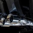 Load image into Gallery viewer, AWE Tuning 4th Gen GM 1500 5.3L 0FG Catback Dual Side Exit (Flat Bumper) - Chrome Tips - Back View