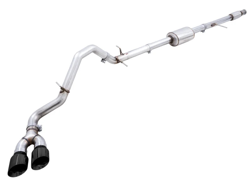 AWE Tuning 4th Gen GM 1500 5.3L 0FG Catback Dual Side Exit (Flat Bumper) - Diamond Tips - Main Product View