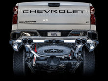 Load image into Gallery viewer, AWE Tuning 4th Gen GM 1500 5.3L 0FG Catback Split Rear Exit (w/ Bumper Cutouts) - Quad Chrome Tips - Additional View 6