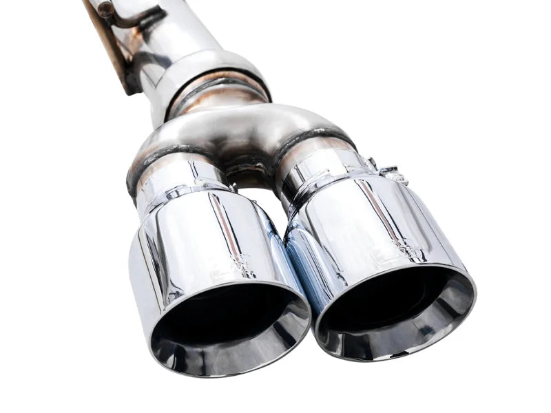 AWE Tuning 4th Gen GM 1500 5.3L 0FG Catback Split Rear Exit (w/ Bumper Cutouts) - Quad Chrome Tips - Additional View 7