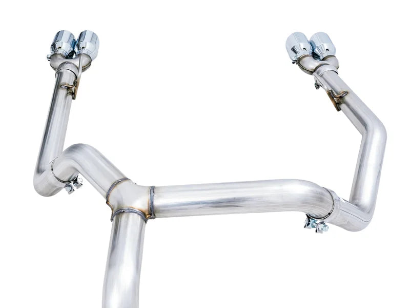 AWE Tuning 4th Gen GM 1500 5.3L 0FG Catback Split Rear Exit (w/ Bumper Cutouts) - Quad Chrome Tips - Additional View 9
