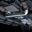 Load image into Gallery viewer, AWE Tuning 4th Gen GM 1500 6.2L 0FG Catback Split Rear Exit (w/ Bumper Cutouts) - Quad Chrome Tips - Side View