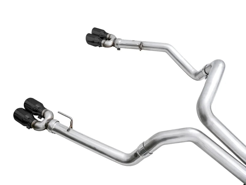 AWE Tuning 4th Gen GM 1500 6.2L 0FG Catback Split Rear Exit (w/ Bumper Cutouts) - Quad Diamond Tips - Additional View 9
