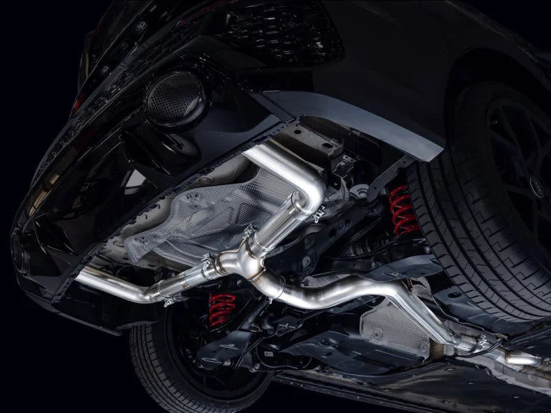 AWE Tuning Audi 22-23 8Y RS3 Cat-Back Track Edition Exhaust System - No Tips - Side View