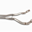 Load image into Gallery viewer, AWE Tuning Audi 8R 3.0T Non-Resonated Downpipes for Q5 / SQ5 - Main Product View