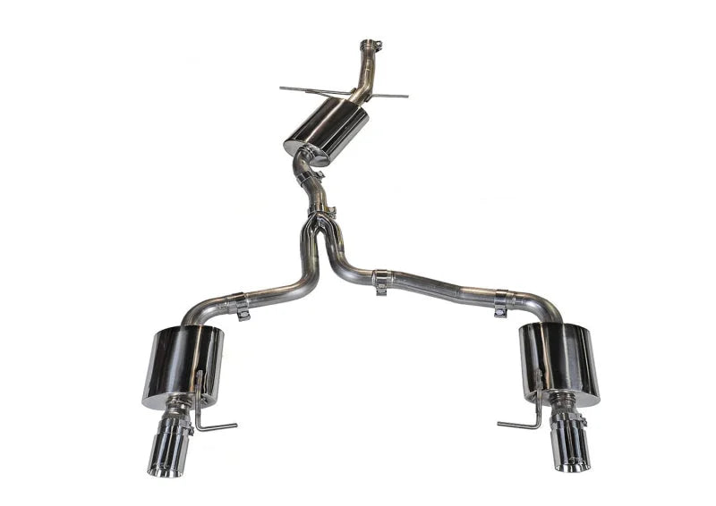 AWE Tuning Audi 8R Q5 2.0T Touring Edition Exhaust - Polished Silver Tips - Main Product View