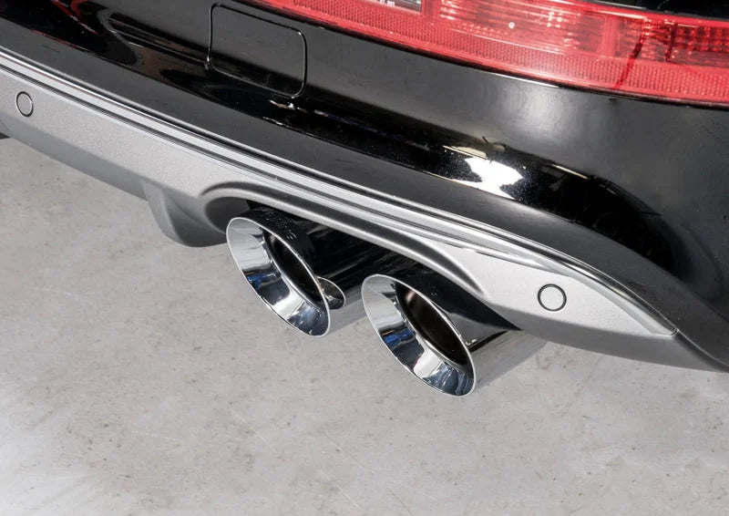 AWE Tuning Audi 8R SQ5 Touring Edition Exhaust - Quad Outlet Chrome Silver Tips - Side View