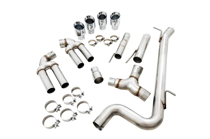 AWE Tuning Audi 8V S3 Track Edition Exhaust w/Chrome Silver Tips 102mm - Additional View 5