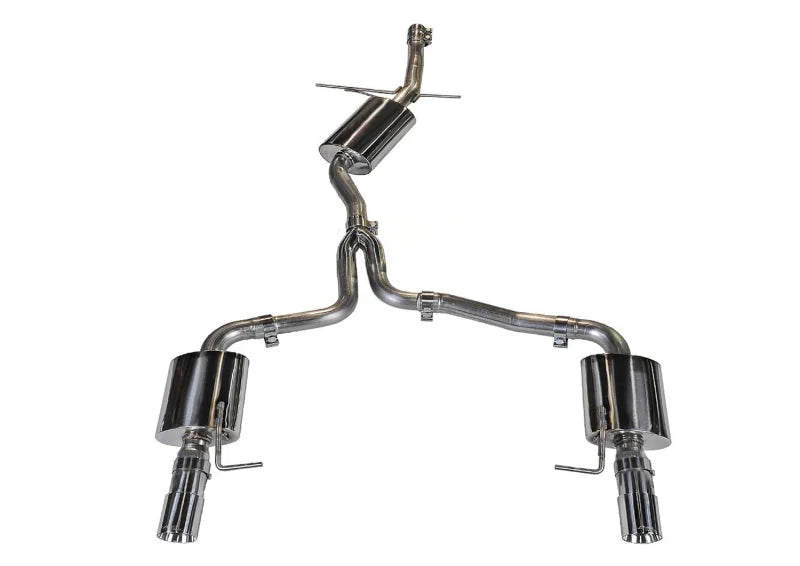 AWE Tuning Audi B8 A4 Touring Edition Exhaust - Dual Outlet Polished Silver Tips - Main Product View