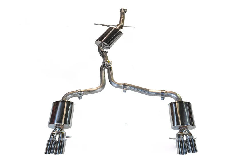 AWE Tuning Audi B8 A5 2.0T Touring Edition Exhaust - Quad Outlet Diamond Black Tips - Main Product View