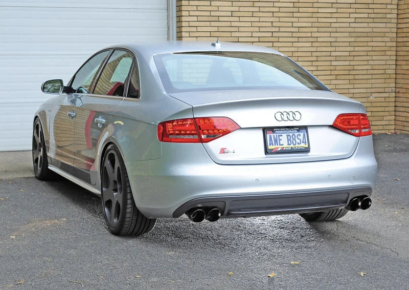 AWE Tuning Audi B8 / B8.5 S4 3.0T Touring Edition Exhaust - Diamond Black Tips (90mm) - Installation View