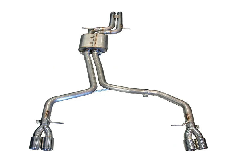 AWE Tuning Audi B8 / B8.5 S4 3.0T Track Edition Exhaust - Chrome Silver Tips (90mm) - Main Product View