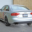 Load image into Gallery viewer, AWE Tuning Audi B8 / B8.5 S4 3.0T Track Edition Exhaust - Chrome Silver Tips (90mm) - Side View
