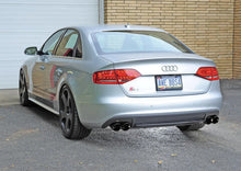 Load image into Gallery viewer, AWE Tuning Audi B8 / B8.5 S4 3.0T Track Edition Exhaust - Chrome Silver Tips (90mm) - Side View