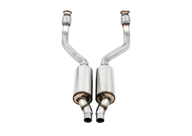 AWE Tuning Audi B8 / C7 3.0T Resonated Downpipes for S4 / S5 / A6 / A7 - Side View