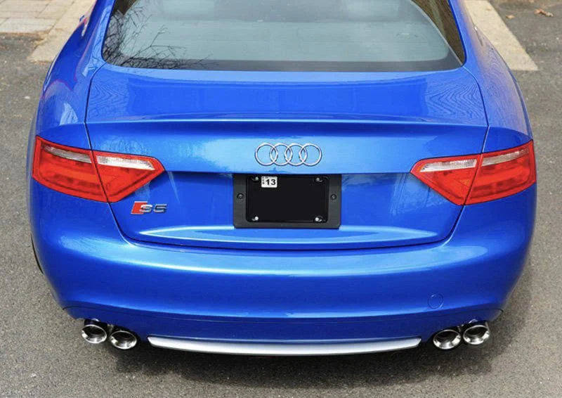 AWE Tuning Audi B8 S5 4.2L Track Edition Exhaust System - Diamond Black Tips - Side View