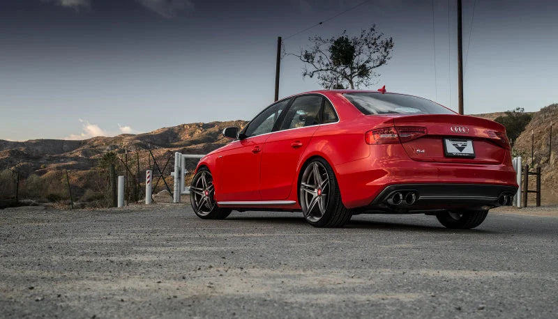 AWE Tuning Audi B8.5 S4 3.0T Touring Edition Exhaust System - Chrome Silver Tips (102mm) - Installation View