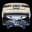 Load image into Gallery viewer, AWE Tuning Audi B9 A4 Touring Edition Exhaust Dual Outlet - Chrome Silver Tips (Includes DP) - Side View