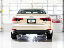 Load image into Gallery viewer, AWE Tuning Audi B9 A4 Touring Edition Exhaust Dual Outlet - Chrome Silver Tips (Includes DP) - Installation View