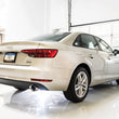 Load image into Gallery viewer, AWE Tuning Audi B9 A4 Track Edition Exhaust Dual Outlet - Chrome Silver Tips (Includes DP) - Back View