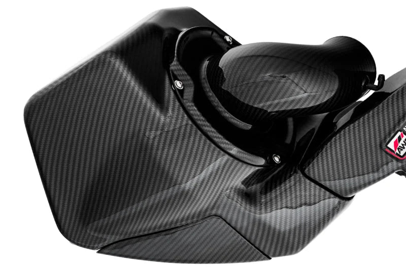 AWE Tuning Audi B9 A4/A5 2.0T Quattro Carbon Fiber AirGate Intake w/ Lid - Side View
