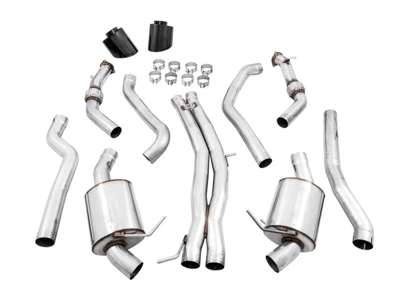 AWE Tuning Audi B9 RS5 Touring Edition Exhaust - w/ Diamond Black RS Tips - Additional View 8