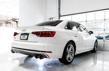 Load image into Gallery viewer, AWE Tuning Audi B9 S4 SwitchPath Exhaust - Non-Resonated (Black 102mm Tips) - Back View