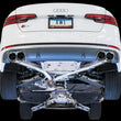 Load image into Gallery viewer, AWE Tuning Audi B9 S4 Track Edition Exhaust - Non-Resonated (Silver 102mm Tips) - Side View