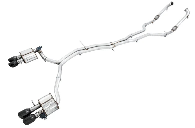 AWE Tuning Audi B9 S5 Coupe SwitchPath Exhaust w/ Black Diamond Tips (102mm) - Main Product View