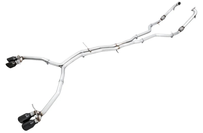 AWE Tuning Audi B9 S5 Sportback Track Edition Exhaust - Non-Resonated (Black 102mm Tips) - Main Product View