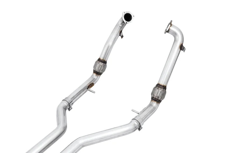 AWE Tuning Audi B9 S5 Sportback Track Edition Exhaust - Non-Resonated (Silver 102mm Tips) - Installation View