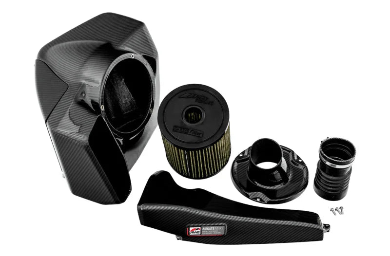 AWE Tuning Audi B9/B9.5 S4/S5/RS5 3.0T Carbon Fiber AirGate Intake w/ Lid - Installation View