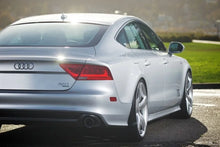 Load image into Gallery viewer, AWE Tuning Audi C7 A7 3.0T Touring Edition Exhaust - Dual Outlet Chrome Silver Tips - Installation View
