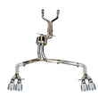 Load image into Gallery viewer, AWE Tuning Audi C7 / C7.5 S6 4.0T Track Edition Exhaust - Chrome Silver Tips - Main Product View