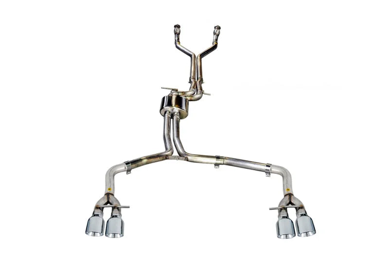 AWE Tuning Audi C7 / C7.5 S6 4.0T Track Edition Exhaust - Chrome Silver Tips - Main Product View