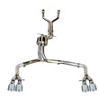 Load image into Gallery viewer, AWE Tuning Audi C7 / C7.5 S7 4.0T Track Edition Exhaust - Chrome Silver Tips - Main Product View