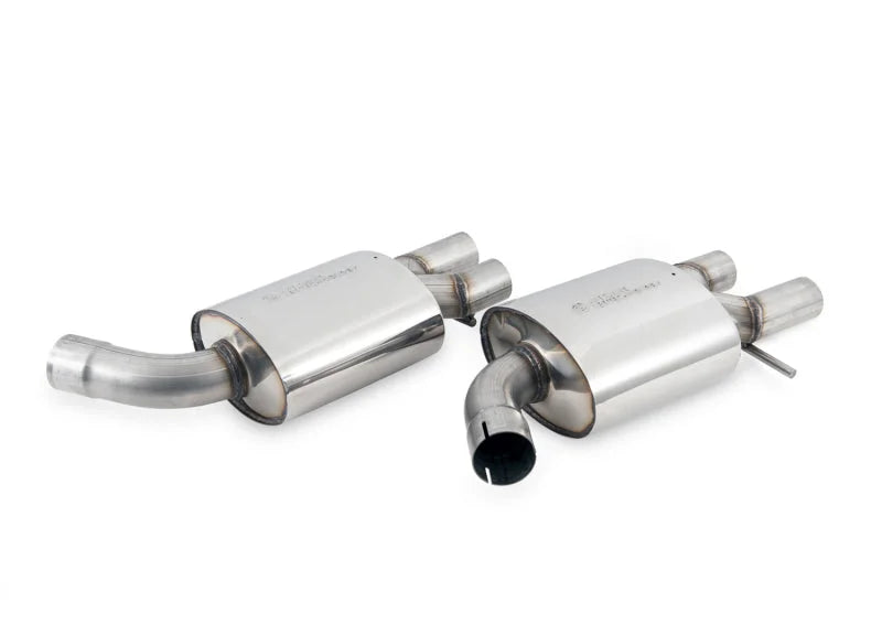 AWE Tuning Audi C7.5 A6 3.0T Touring Edition Exhaust - Quad Outlet Diamond Black Tips - Back View