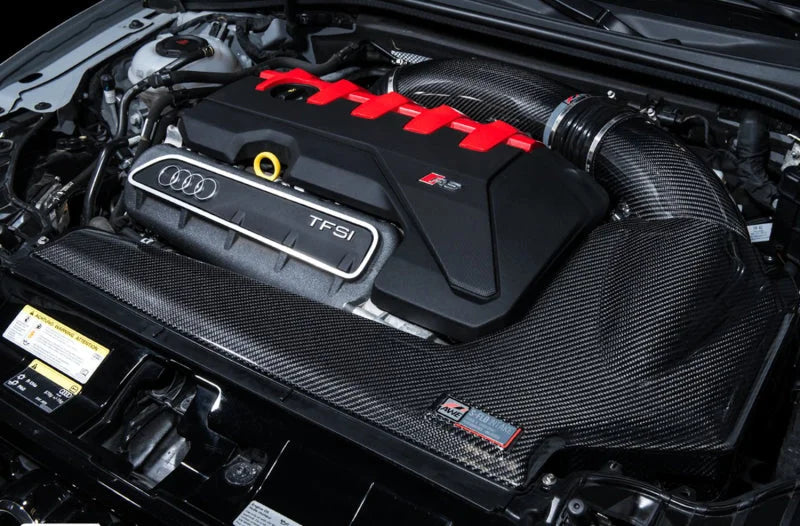 AWE Tuning Audi RS3 / TT RS S-FLO Closed Carbon Fiber Intake - Back View