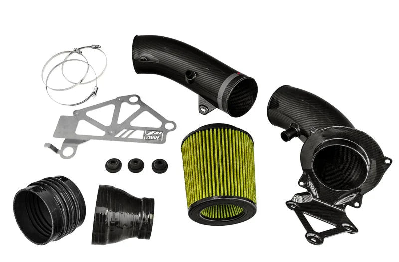 AWE Tuning Audi RS3 / TT RS S-FLO Open Carbon Fiber Intake - Back View