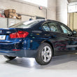 Load image into Gallery viewer, AWE Tuning BMW F30 320i Touring Exhaust w/Performance Mid Pipe - Chrome Silver Tip (90mm) - Side View