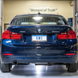 Load image into Gallery viewer, AWE Tuning BMW F30 320i Touring Exhaust w/Performance Mid Pipe - Chrome Silver Tip (90mm) - Back View