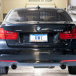 Load image into Gallery viewer, AWE Tuning BMW F3X 335i/435i Touring Edition Axle-Back Exhaust - Chrome Silver Tips (102mm) - Side View