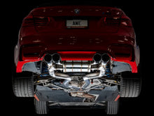 Load image into Gallery viewer, AWE Tuning BMW F8X M3/M4 SwitchPath Catback Exhaust - Chrome Silver Tips - Installation View