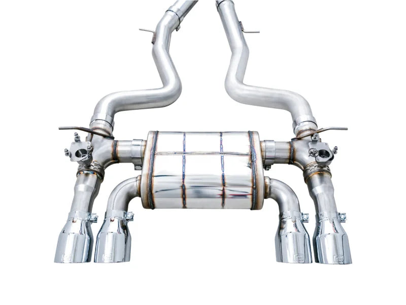 AWE Tuning BMW F8X M3/M4 SwitchPath Catback Exhaust - Chrome Silver Tips - Additional View 8