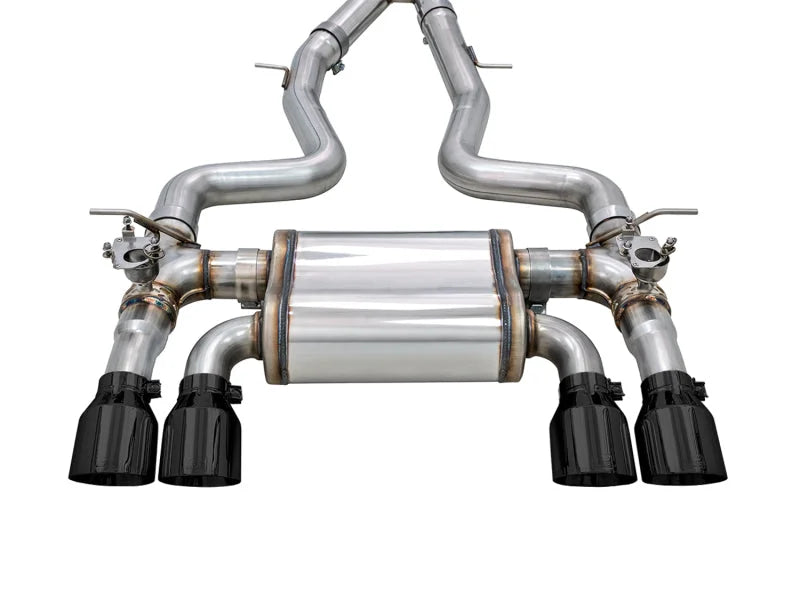 AWE Tuning BMW F8X M3/M4 SwitchPath Catback Exhaust - Diamond Black Tips - Additional View 9