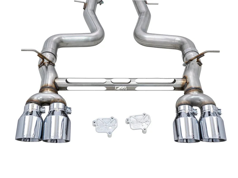 AWE Tuning BMW F8X M3/M4 Track Edition Catback Exhaust - Chrome Silver Tips - Additional View 8