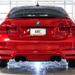 Load image into Gallery viewer, AWE Tuning BMW F8X M3/M4 Track Edition Catback Exhaust - Diamond Black Tips - Installation View