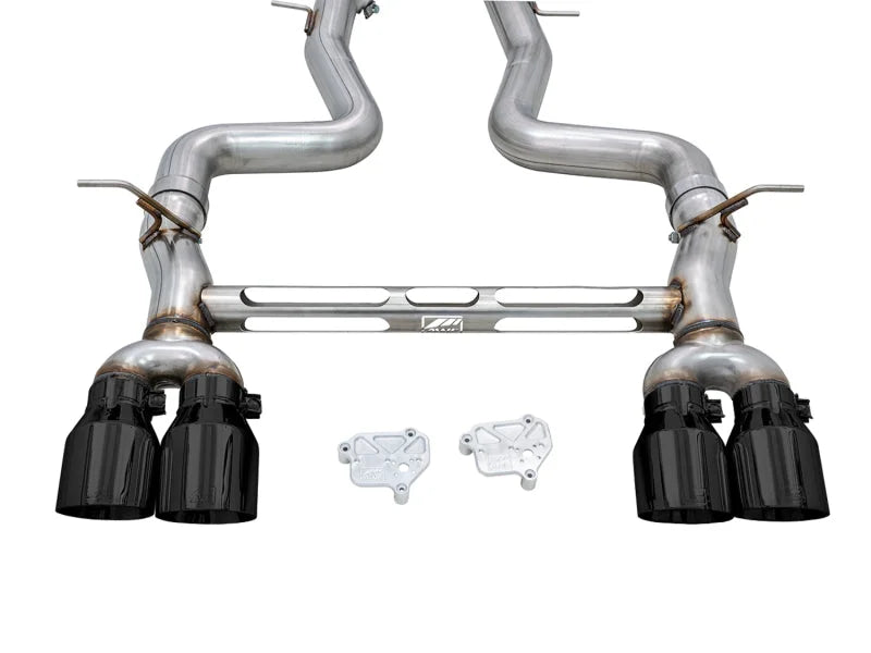 AWE Tuning BMW F8X M3/M4 Track Edition Catback Exhaust - Diamond Black Tips - Additional View 9