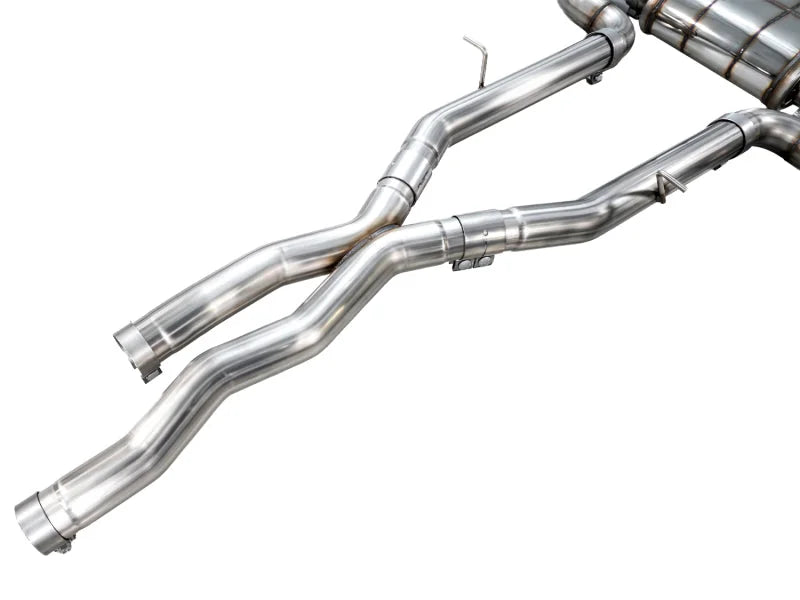 AWE Tuning BMW F97 X3 M Non-Resonated Performance Mid Pipe - Installation View