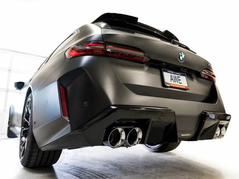 AWE Tuning BMW G90/G99 M5 Touring Edition Cat-Back Exhaust - Chrome Silver Tips - Additional View 12